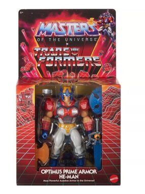 Masters Of The Universe X Transformers Optimus Prime Armor He-Man Action Figure